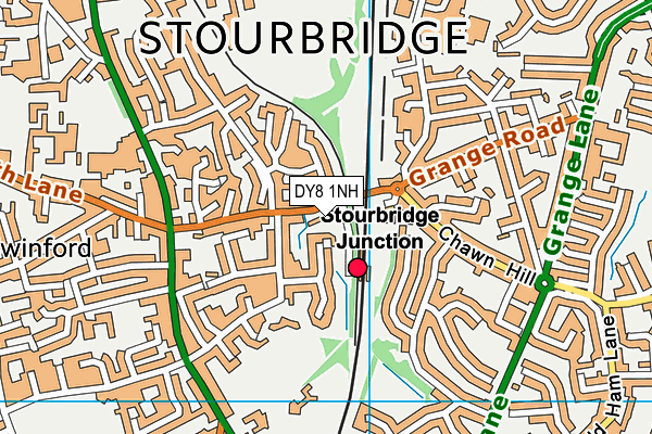 DY8 1NH map - OS VectorMap District (Ordnance Survey) DY8 1NH map - OS VectorMap District (Ordnance Survey)