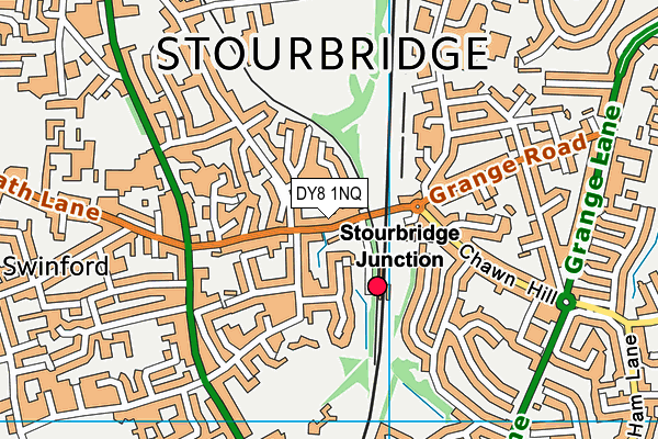 DY8 1NQ map - OS VectorMap District (Ordnance Survey)