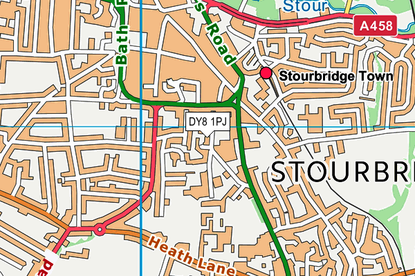 DY8 1PJ map - OS VectorMap District (Ordnance Survey) DY8 1PJ map - OS VectorMap District (Ordnance Survey)