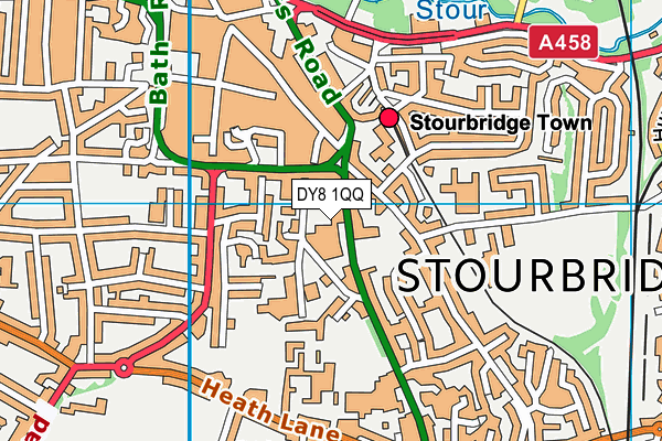 DY8 1QQ map - OS VectorMap District (Ordnance Survey) DY8 1QQ map - OS VectorMap District (Ordnance Survey)