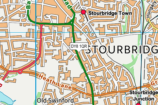 DY8 1QR map - OS VectorMap District (Ordnance Survey)