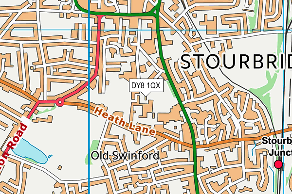 DY8 1QX map - OS VectorMap District (Ordnance Survey) DY8 1QX map - OS VectorMap District (Ordnance Survey)