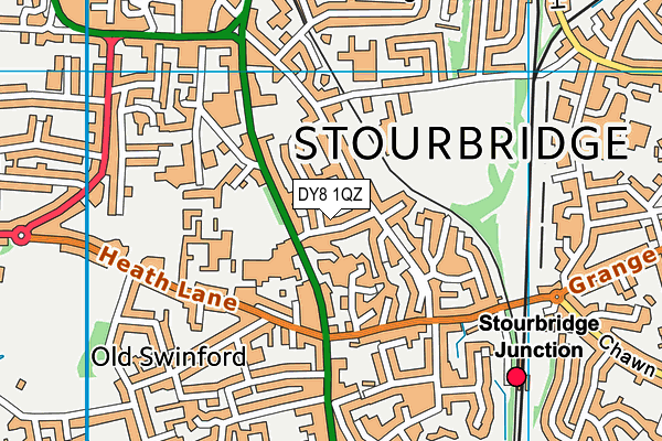 DY8 1QZ map - OS VectorMap District (Ordnance Survey) DY8 1QZ map - OS VectorMap District (Ordnance Survey)