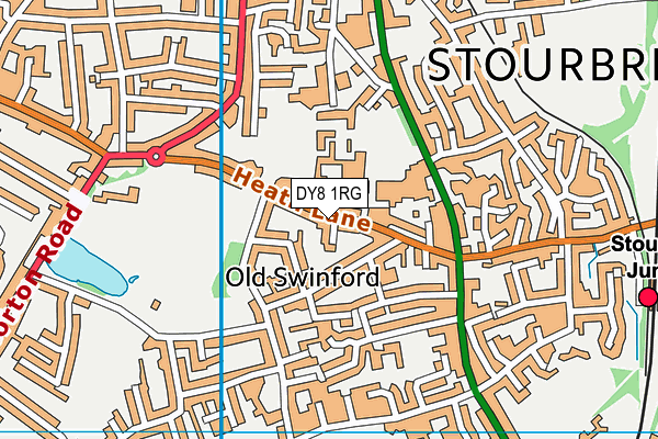 DY8 1RG map - OS VectorMap District (Ordnance Survey) DY8 1RG map - OS VectorMap District (Ordnance Survey)