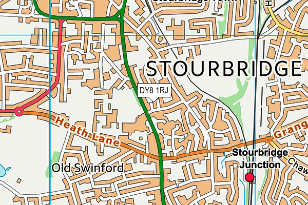 DY8 1RJ map - OS VectorMap District (Ordnance Survey) DY8 1RJ map - OS VectorMap District (Ordnance Survey)