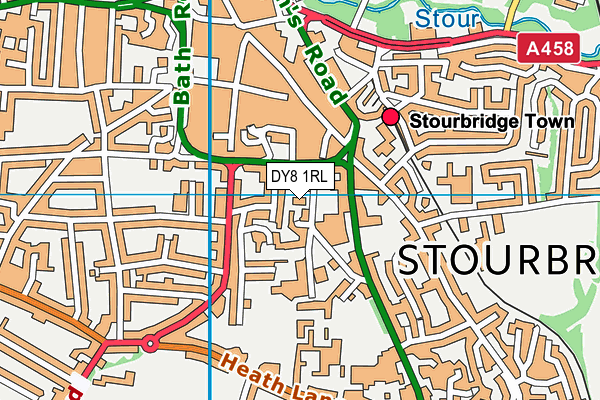 DY8 1RL map - OS VectorMap District (Ordnance Survey) DY8 1RL map - OS VectorMap District (Ordnance Survey)