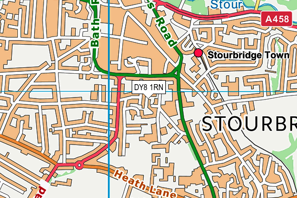 DY8 1RN map - OS VectorMap District (Ordnance Survey)
