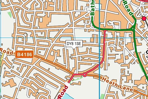 DY8 1SE map - OS VectorMap District (Ordnance Survey) DY8 1SE map - OS VectorMap District (Ordnance Survey)