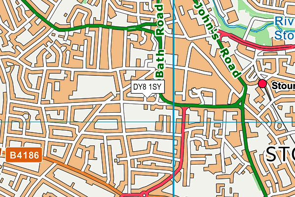 DY8 1SY map - OS VectorMap District (Ordnance Survey) DY8 1SY map - OS VectorMap District (Ordnance Survey)