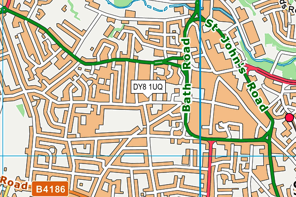 DY8 1UQ map - OS VectorMap District (Ordnance Survey) DY8 1UQ map - OS VectorMap District (Ordnance Survey)