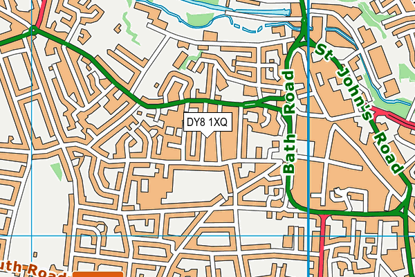 DY8 1XQ map - OS VectorMap District (Ordnance Survey) DY8 1XQ map - OS VectorMap District (Ordnance Survey)