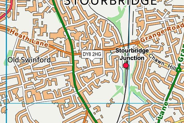 DY8 2HG map - OS VectorMap District (Ordnance Survey) DY8 2HG map - OS VectorMap District (Ordnance Survey)