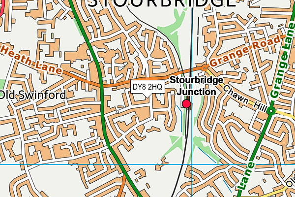 DY8 2HQ map - OS VectorMap District (Ordnance Survey) DY8 2HQ map - OS VectorMap District (Ordnance Survey)
