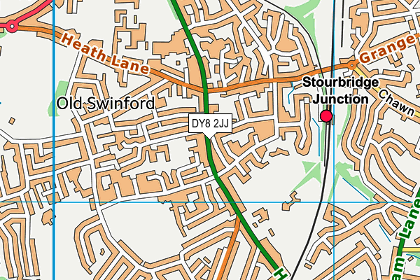 DY8 2JJ map - OS VectorMap District (Ordnance Survey) DY8 2JJ map - OS VectorMap District (Ordnance Survey)