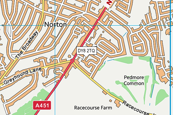 DY8 2TQ map - OS VectorMap District (Ordnance Survey)