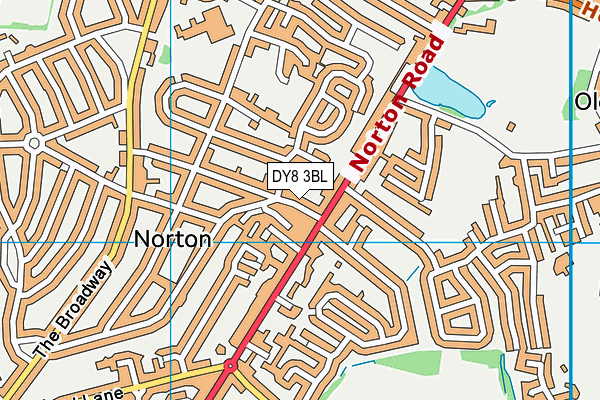 DY8 3BL map - OS VectorMap District (Ordnance Survey) DY8 3BL map - OS VectorMap District (Ordnance Survey)