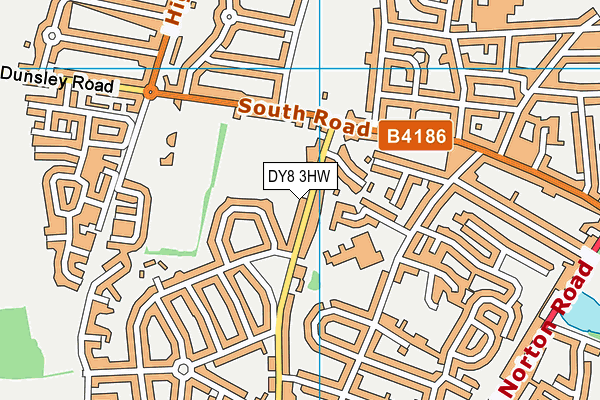 DY8 3HW map - OS VectorMap District (Ordnance Survey) DY8 3HW map - OS VectorMap District (Ordnance Survey)