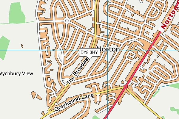 DY8 3HY map - OS VectorMap District (Ordnance Survey) DY8 3HY map - OS VectorMap District (Ordnance Survey)
