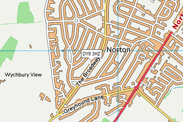DY8 3HZ map - OS VectorMap District (Ordnance Survey) DY8 3HZ map - OS VectorMap District (Ordnance Survey)