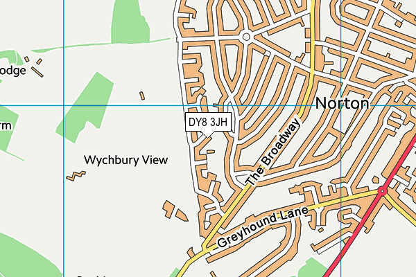 DY8 3JH map - OS VectorMap District (Ordnance Survey) DY8 3JH map - OS VectorMap District (Ordnance Survey)