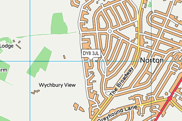 DY8 3JL map - OS VectorMap District (Ordnance Survey) DY8 3JL map - OS VectorMap District (Ordnance Survey)