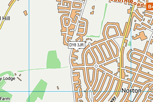 DY8 3JR map - OS VectorMap District (Ordnance Survey) DY8 3JR map - OS VectorMap District (Ordnance Survey)
