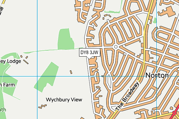 DY8 3JW map - OS VectorMap District (Ordnance Survey) DY8 3JW map - OS VectorMap District (Ordnance Survey)