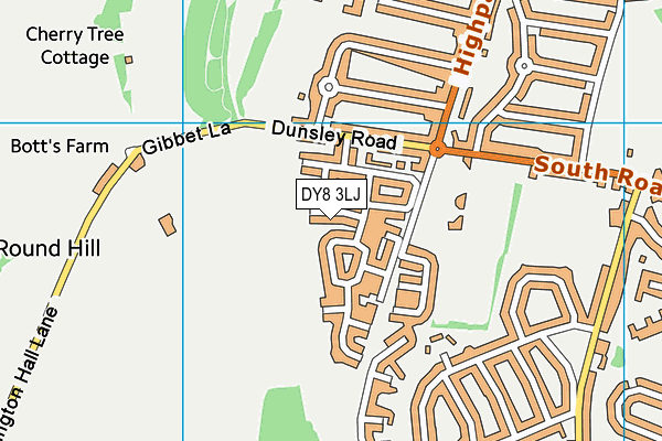DY8 3LJ map - OS VectorMap District (Ordnance Survey) DY8 3LJ map - OS VectorMap District (Ordnance Survey)