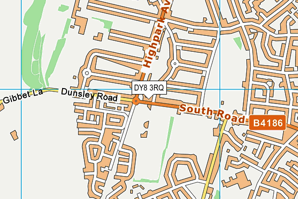 DY8 3RQ map - OS VectorMap District (Ordnance Survey)