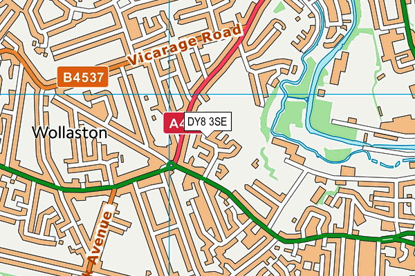 DY8 3SE map - OS VectorMap District (Ordnance Survey) DY8 3SE map - OS VectorMap District (Ordnance Survey)