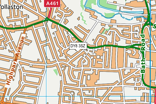 DY8 3SZ map - OS VectorMap District (Ordnance Survey) DY8 3SZ map - OS VectorMap District (Ordnance Survey)