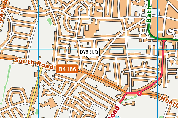 DY8 3UQ map - OS VectorMap District (Ordnance Survey) DY8 3UQ map - OS VectorMap District (Ordnance Survey)