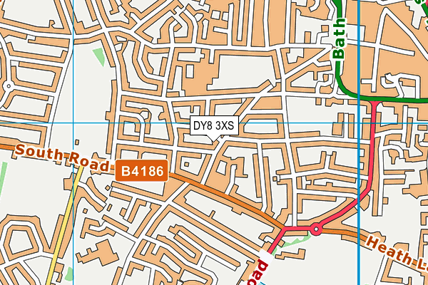 DY8 3XS map - OS VectorMap District (Ordnance Survey) DY8 3XS map - OS VectorMap District (Ordnance Survey)