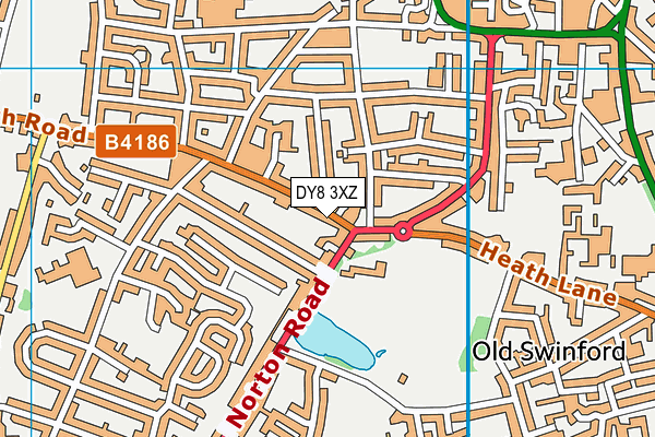 DY8 3XZ map - OS VectorMap District (Ordnance Survey) DY8 3XZ map - OS VectorMap District (Ordnance Survey)