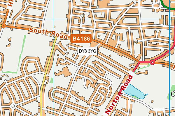 DY8 3YG map - OS VectorMap District (Ordnance Survey) DY8 3YG map - OS VectorMap District (Ordnance Survey)
