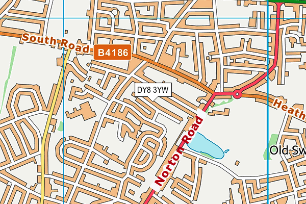DY8 3YW map - OS VectorMap District (Ordnance Survey) DY8 3YW map - OS VectorMap District (Ordnance Survey)