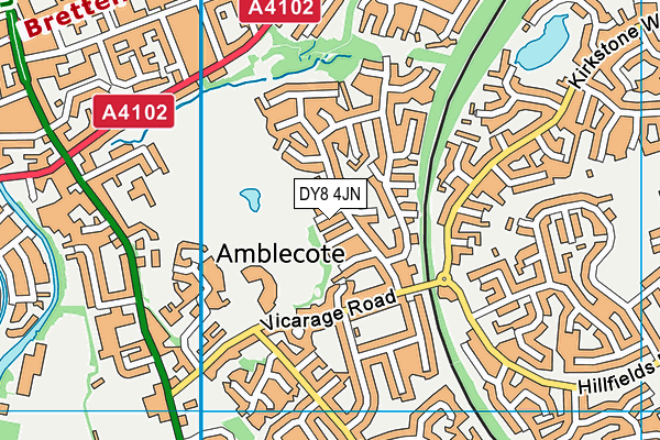 DY8 4JN map - OS VectorMap District (Ordnance Survey)