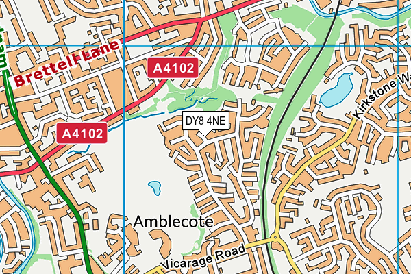 DY8 4NE map - OS VectorMap District (Ordnance Survey) DY8 4NE map - OS VectorMap District (Ordnance Survey)