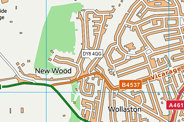 DY8 4QG map - OS VectorMap District (Ordnance Survey)