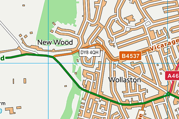 DY8 4QH map - OS VectorMap District (Ordnance Survey)