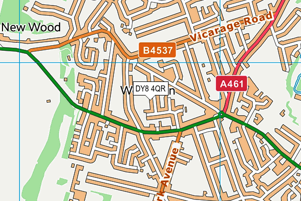 DY8 4QR map - OS VectorMap District (Ordnance Survey) DY8 4QR map - OS VectorMap District (Ordnance Survey)