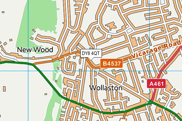 DY8 4QT map - OS VectorMap District (Ordnance Survey) DY8 4QT map - OS VectorMap District (Ordnance Survey)