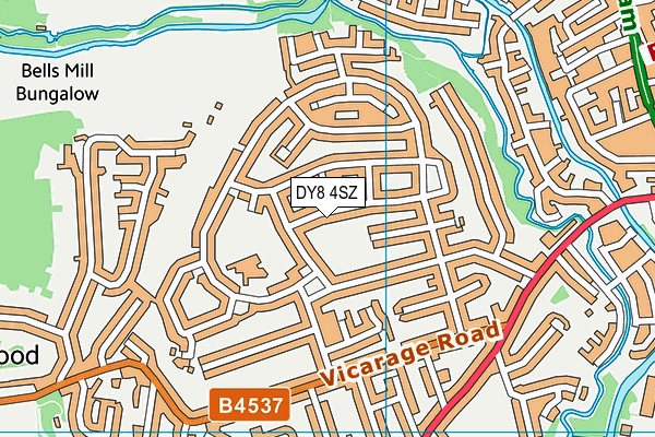 DY8 4SZ map - OS VectorMap District (Ordnance Survey) DY8 4SZ map - OS VectorMap District (Ordnance Survey)