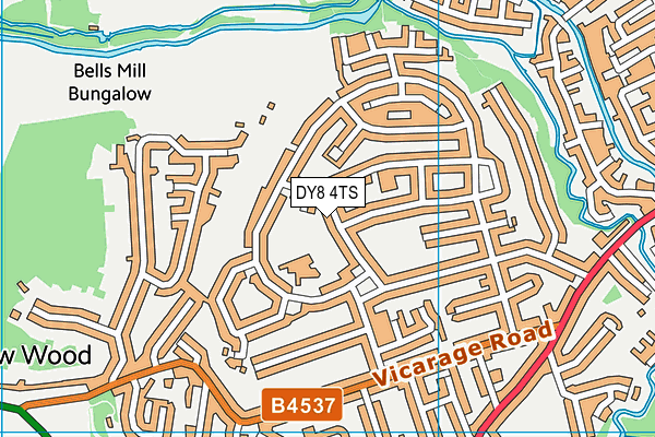 DY8 4TS map - OS VectorMap District (Ordnance Survey) DY8 4TS map - OS VectorMap District (Ordnance Survey)