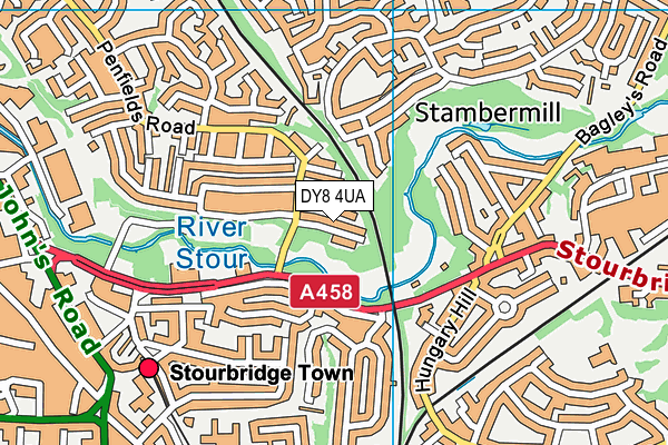 DY8 4UA map - OS VectorMap District (Ordnance Survey) DY8 4UA map - OS VectorMap District (Ordnance Survey)