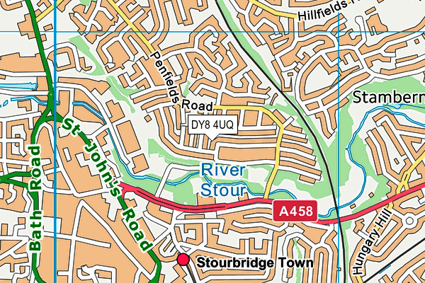 DY8 4UQ map - OS VectorMap District (Ordnance Survey)