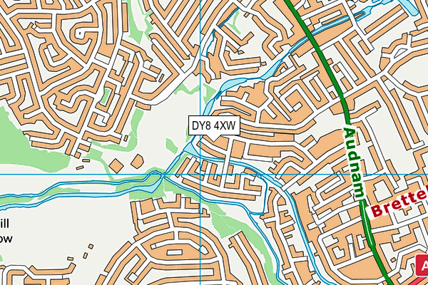 DY8 4XW map - OS VectorMap District (Ordnance Survey) DY8 4XW map - OS VectorMap District (Ordnance Survey)