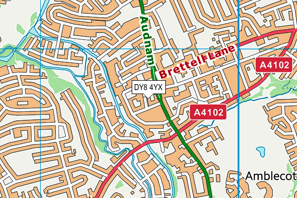 DY8 4YX map - OS VectorMap District (Ordnance Survey) DY8 4YX map - OS VectorMap District (Ordnance Survey)