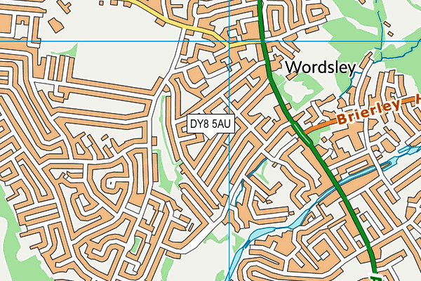 DY8 5AU map - OS VectorMap District (Ordnance Survey) DY8 5AU map - OS VectorMap District (Ordnance Survey)