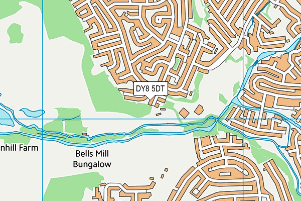DY8 5DT map - OS VectorMap District (Ordnance Survey) DY8 5DT map - OS VectorMap District (Ordnance Survey)